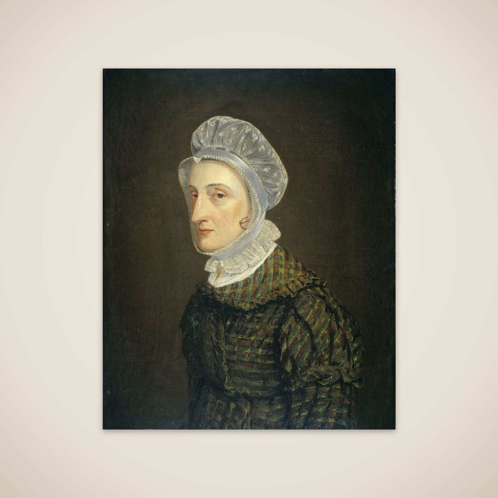 Portrait of Maria Petronella Mann, Wife of Heinrich Gottfried Theodor Crone unframed print