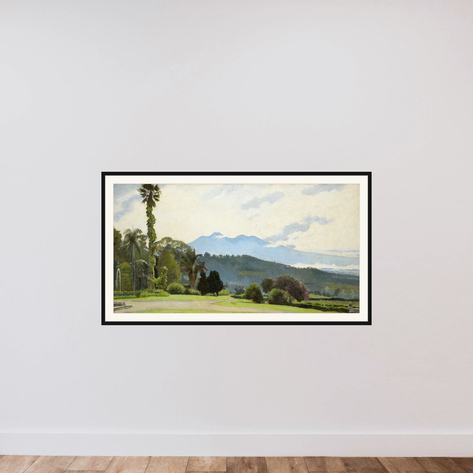De theeonderneming Parakan-Salak framed — shown to scale