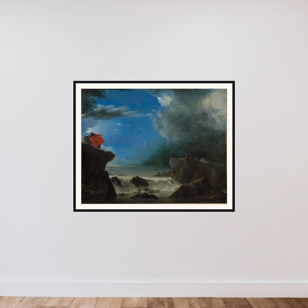 The Breach of the Saint Anthony’s Dike near Amsterdam framed — shown to scale