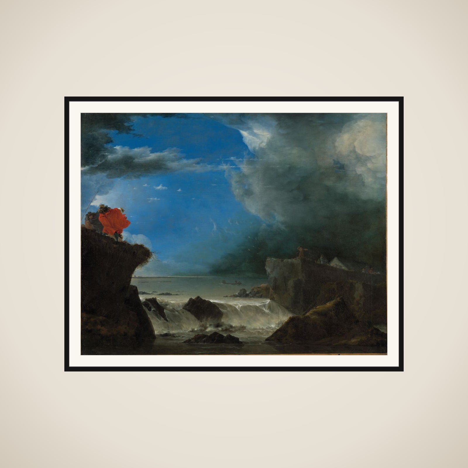 The Breach of the Saint Anthony’s Dike near Amsterdam framed