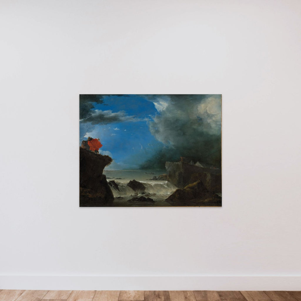 The Breach of the Saint Anthony’s Dike near Amsterdam unframed — shown to scale