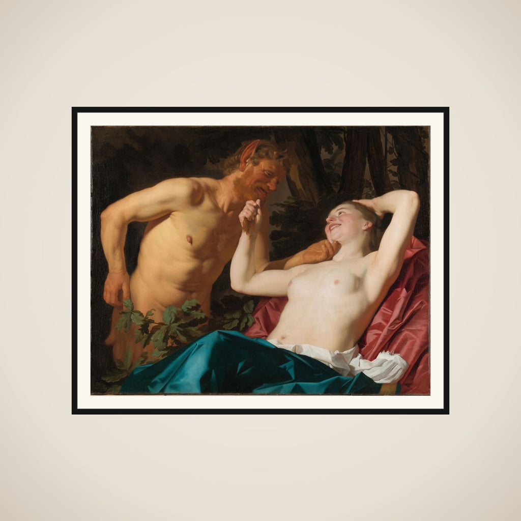 Satyr and Nymph framed