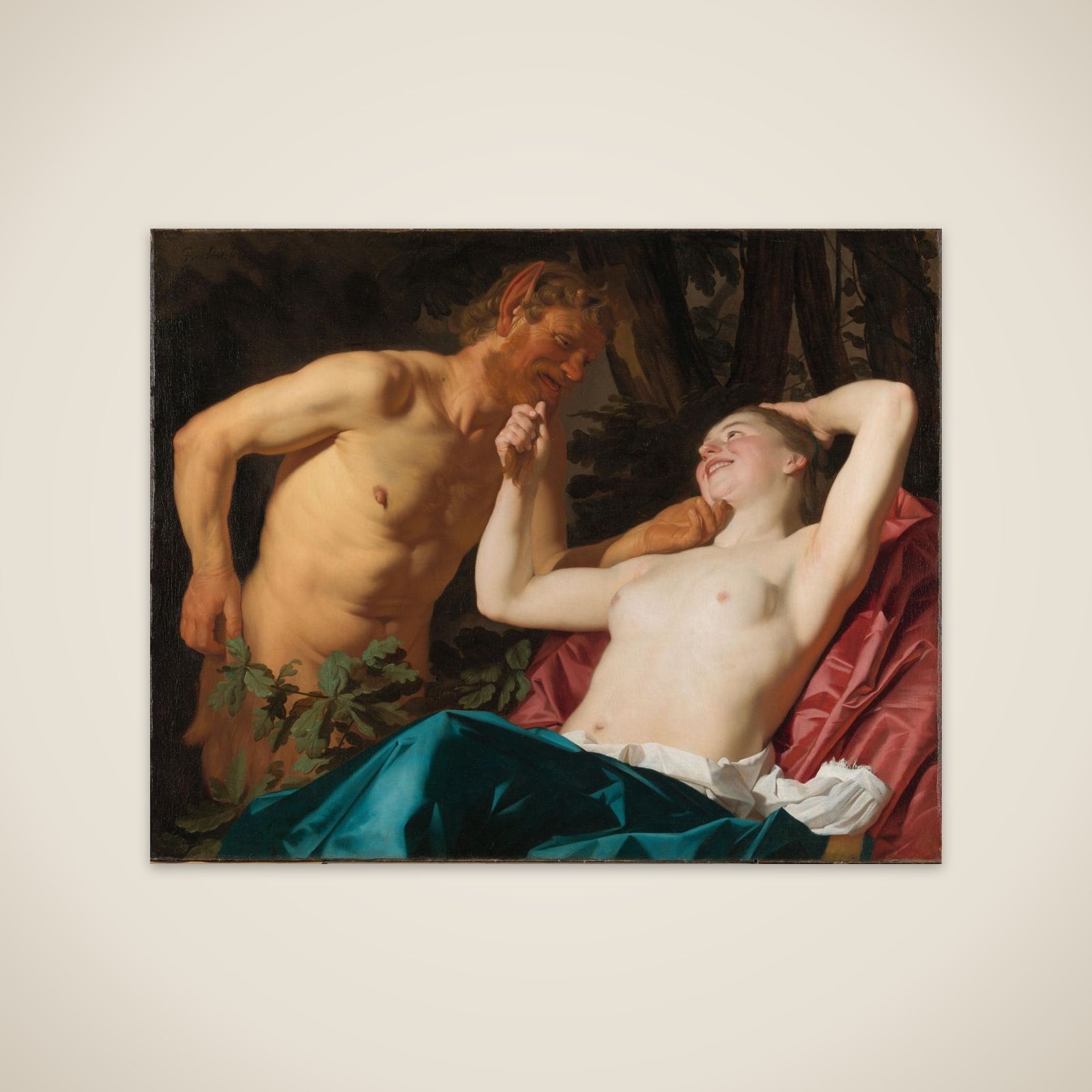 Satyr and Nymph unframed print