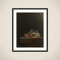 Shells on a Stone Plinth framed