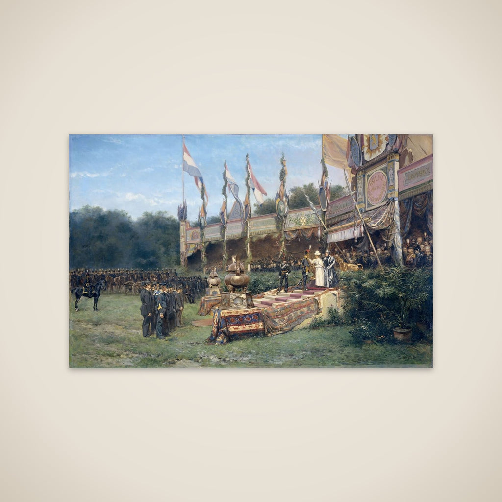 Presentation of the Lombok Cross by Queen Wilhelmina on the Malieveld unframed print