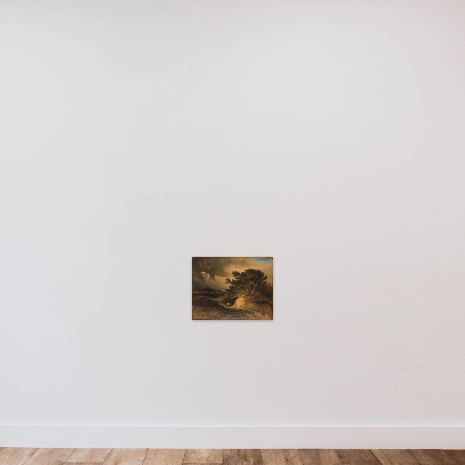 The Thunderstorm unframed — shown to scale