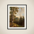Bosgezicht bij Wolfheze. framed
