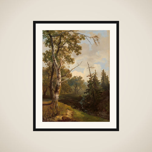 Bosgezicht bij Wolfheze. framed