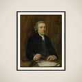 Portrait of Barend Goudriaan Ariesz. framed