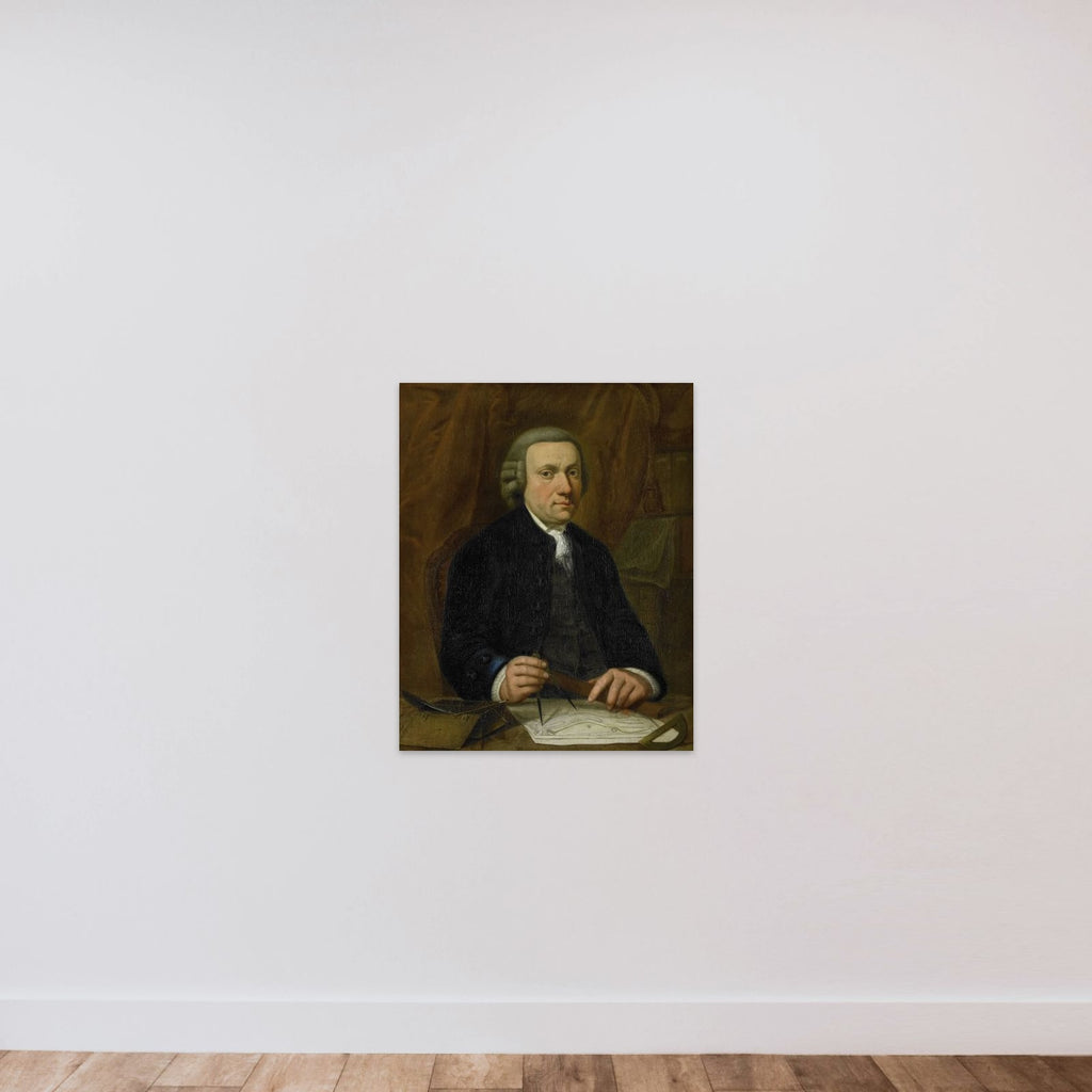 Portrait of Barend Goudriaan Ariesz. unframed — shown to scale