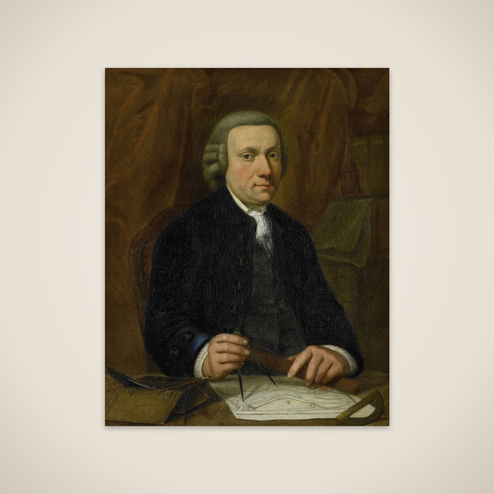 Portrait of Barend Goudriaan Ariesz. unframed print