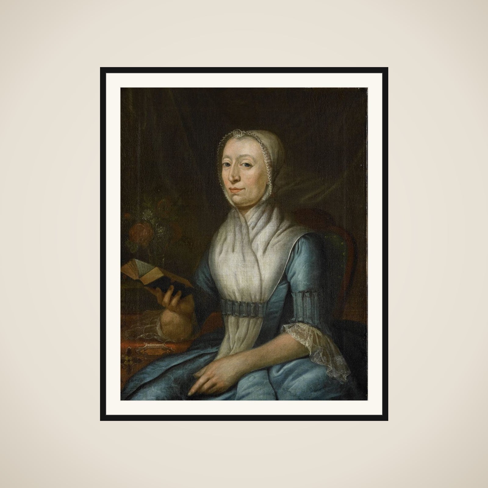 Portrait of Eva Goudriaan-de Veer framed