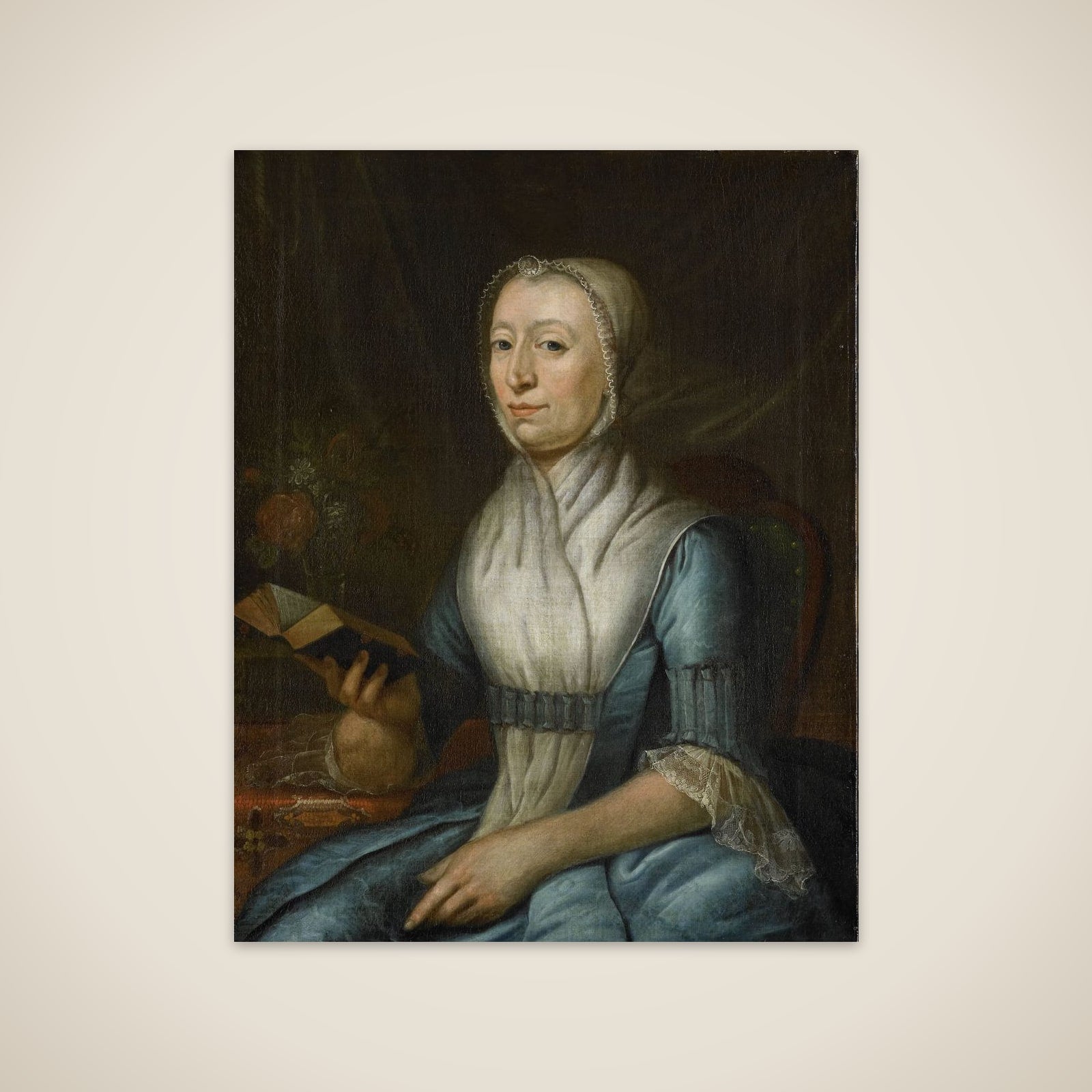 Portrait of Eva Goudriaan-de Veer unframed print