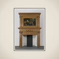 Chimney piece with representation of Odysseus and Nausicaa framed