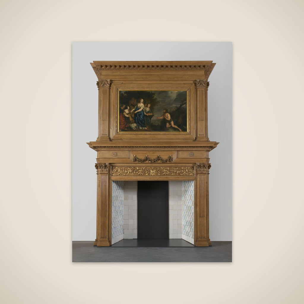 Chimney piece with representation of Odysseus and Nausicaa unframed print