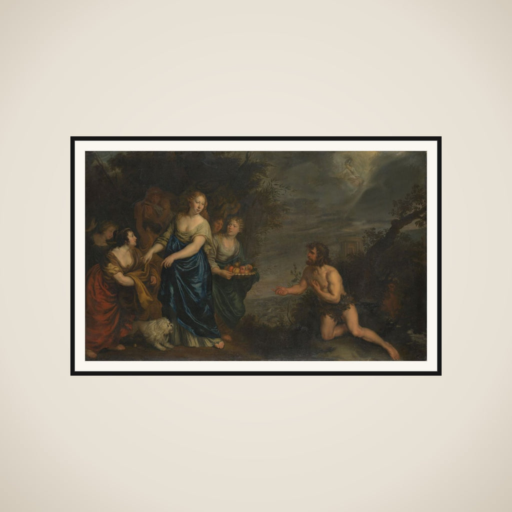 Odysseus and Nausicaa framed