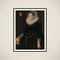 Portrait of Johanna le Maire (c. 1601-60) framed