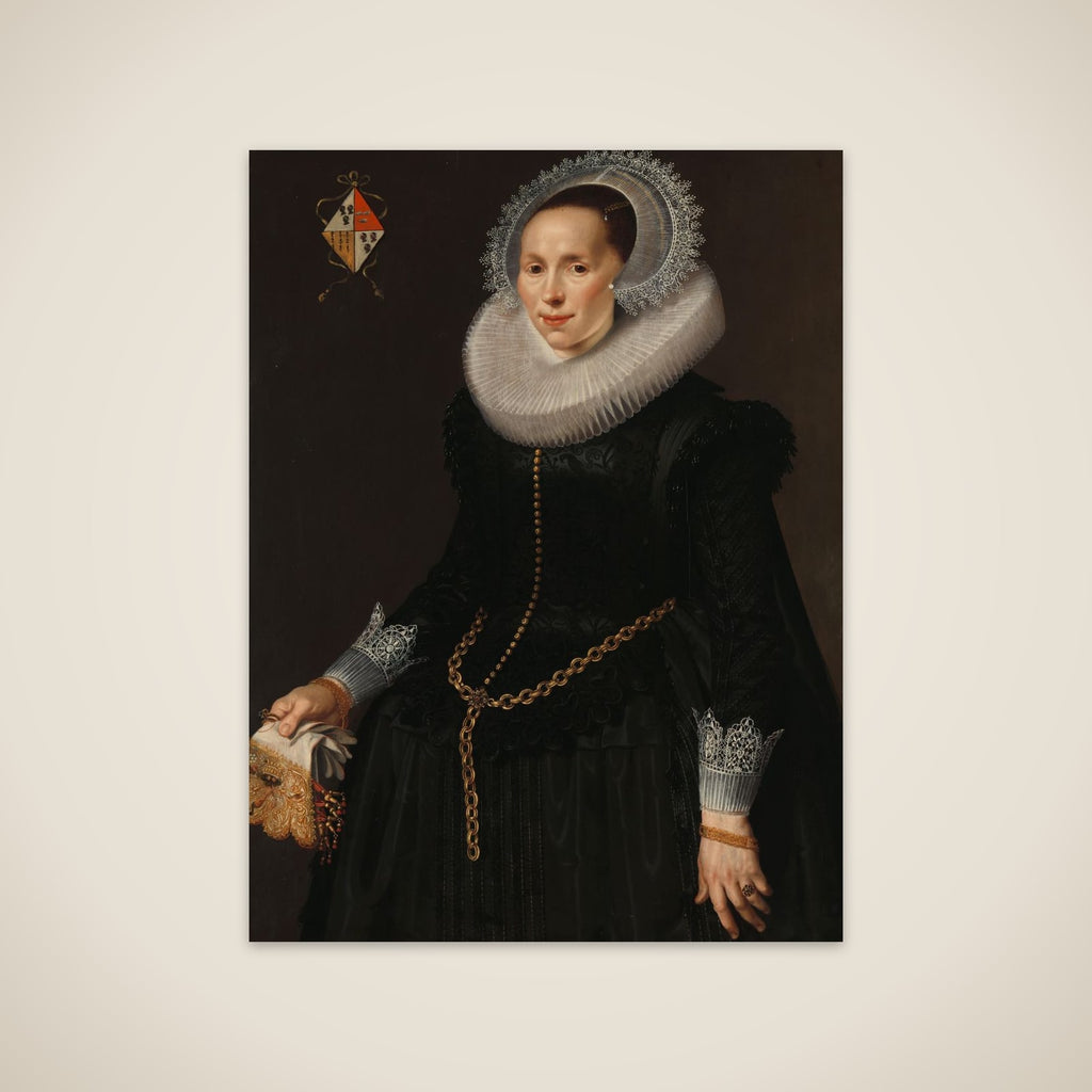 Portrait of Johanna le Maire (c. 1601-60) unframed print