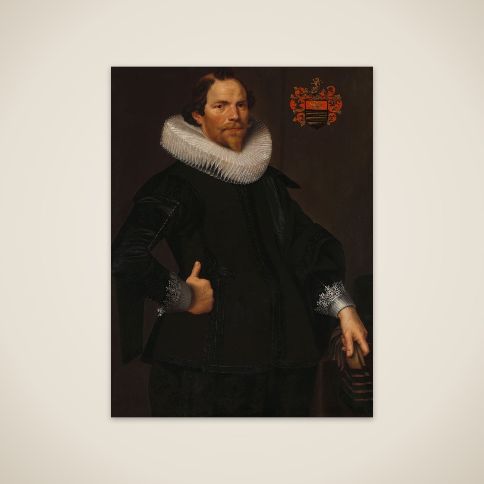 Portrait of Pieter van Son (c. 1590-1654) unframed print