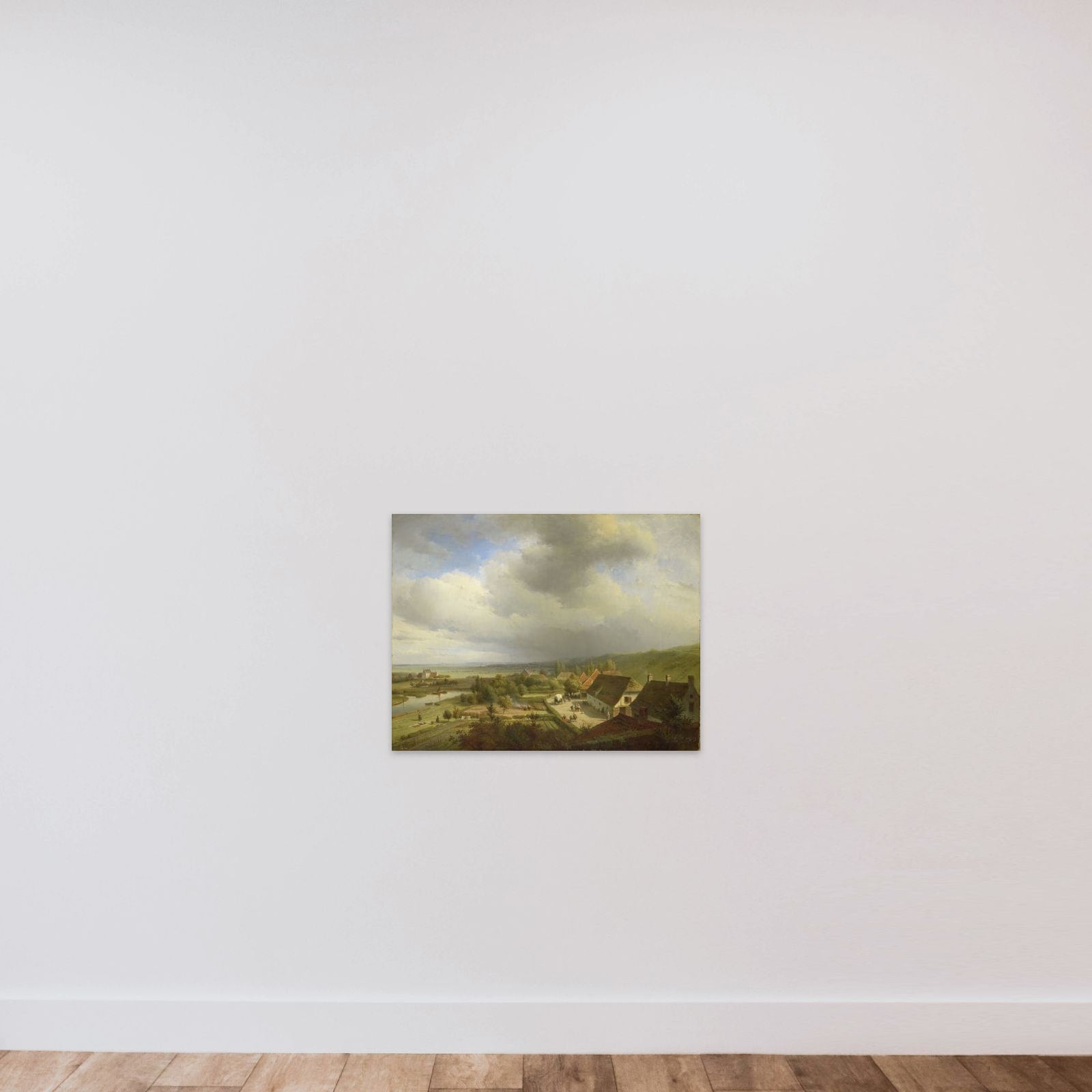 Hilly Landscape near Wageningen unframed — shown to scale