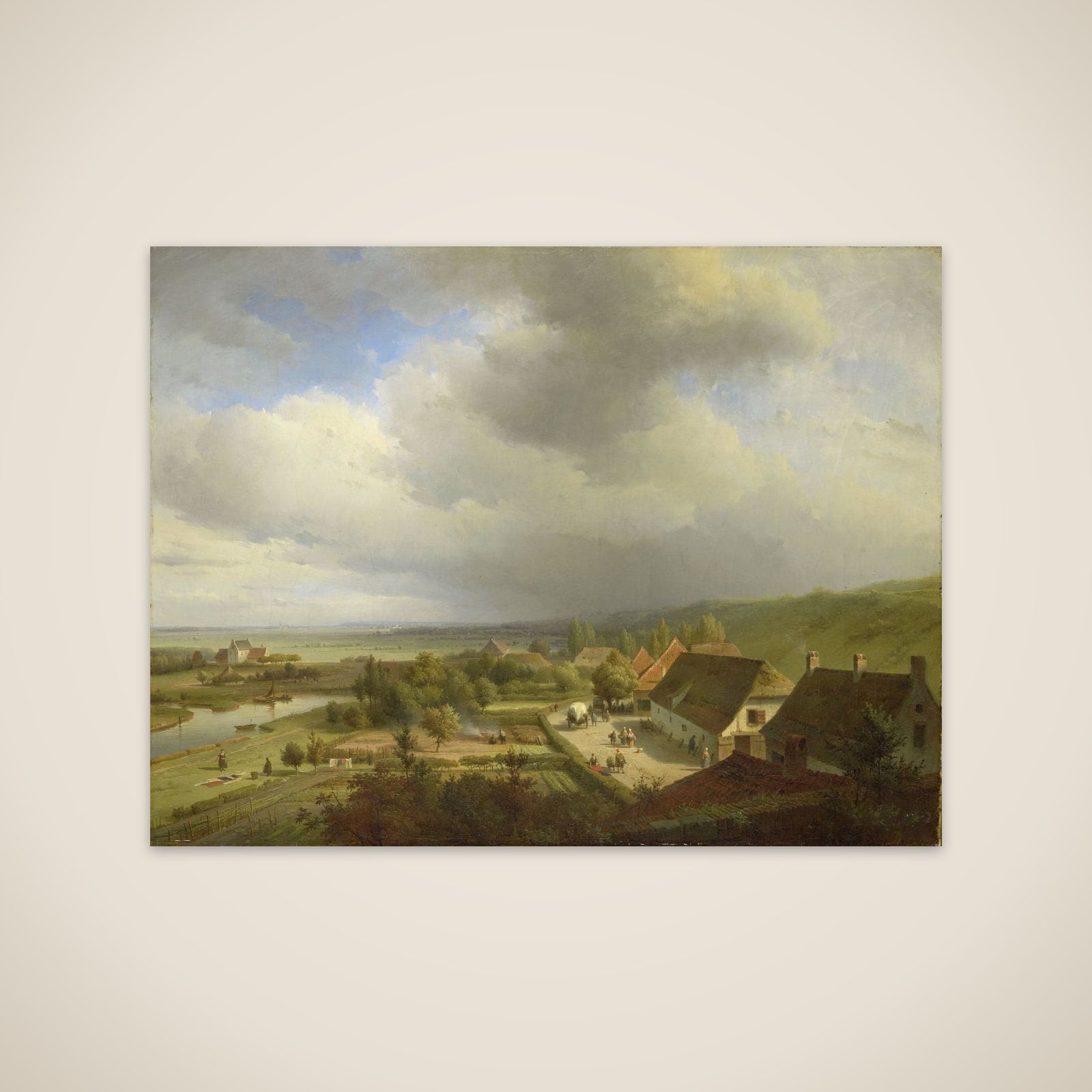 Hilly Landscape near Wageningen unframed print