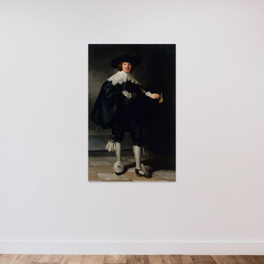 Portrait of Maerten Soolmans unframed — shown to scale