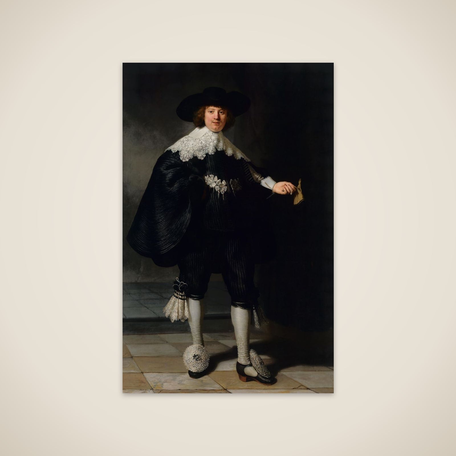 Portrait of Maerten Soolmans unframed print