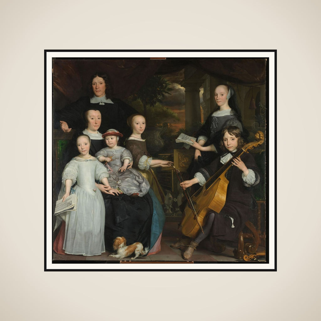 David Leeuw (1631/32-1703). Amsterdam Merchant with his family framed