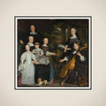 David Leeuw (1631/32-1703). Amsterdam Merchant with his family framed