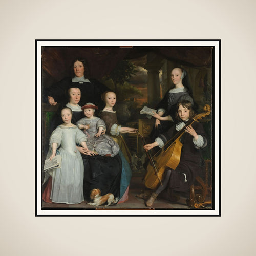 David Leeuw (1631/32-1703). Amsterdam Merchant with his family framed