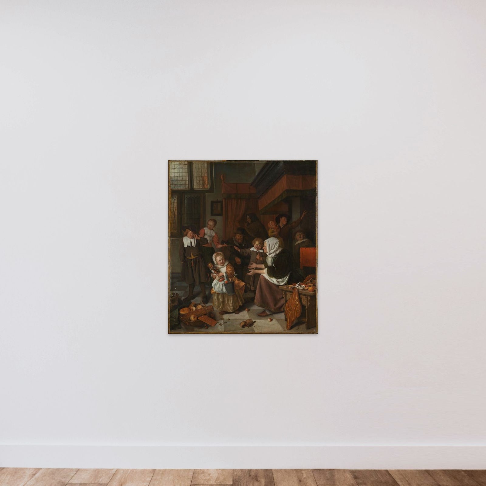 The feast of St. Nicholas unframed — shown to scale