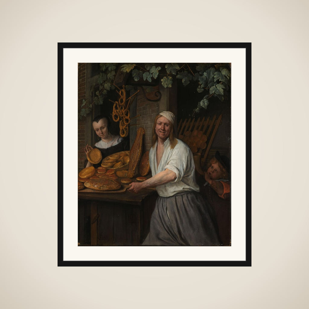 The Leiden baker Arent Oostwaard and his wife Catharina Keizerswaard framed