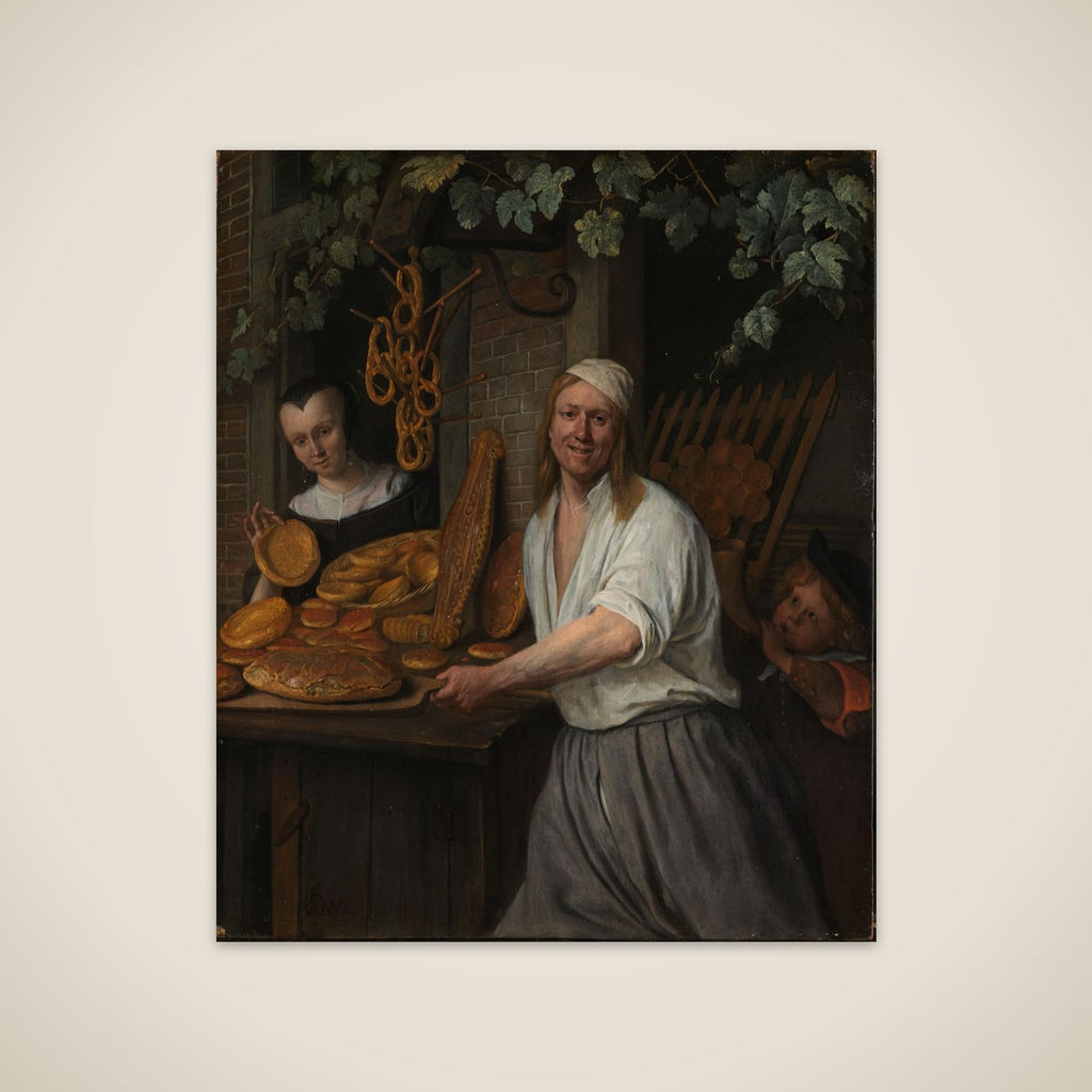 The Leiden baker Arent Oostwaard and his wife Catharina Keizerswaard unframed print