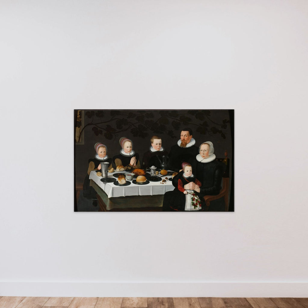 Prosperous Calvinist Family unframed — shown to scale