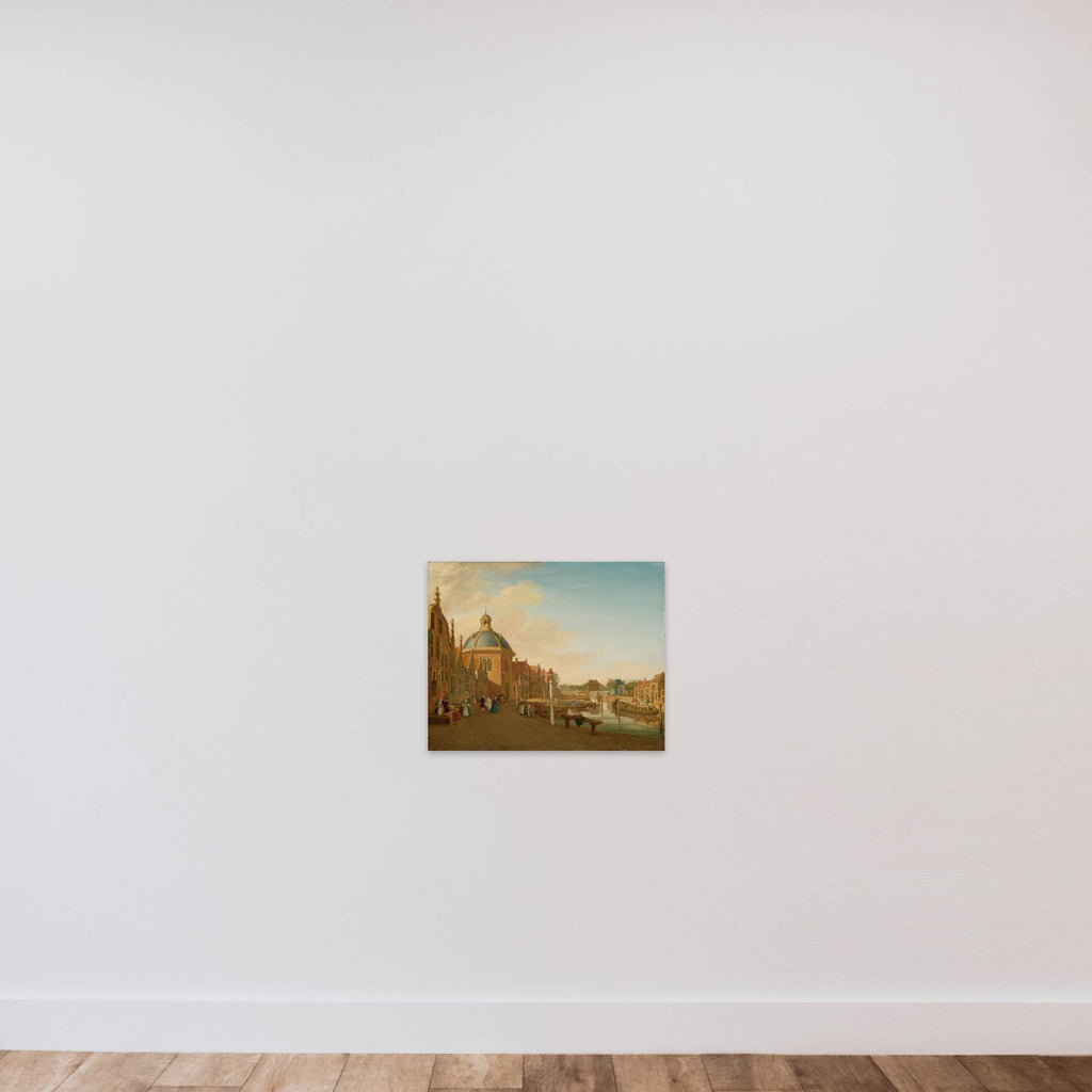 The Docking Basin in the Barge Canal in Leidschendam unframed — shown to scale