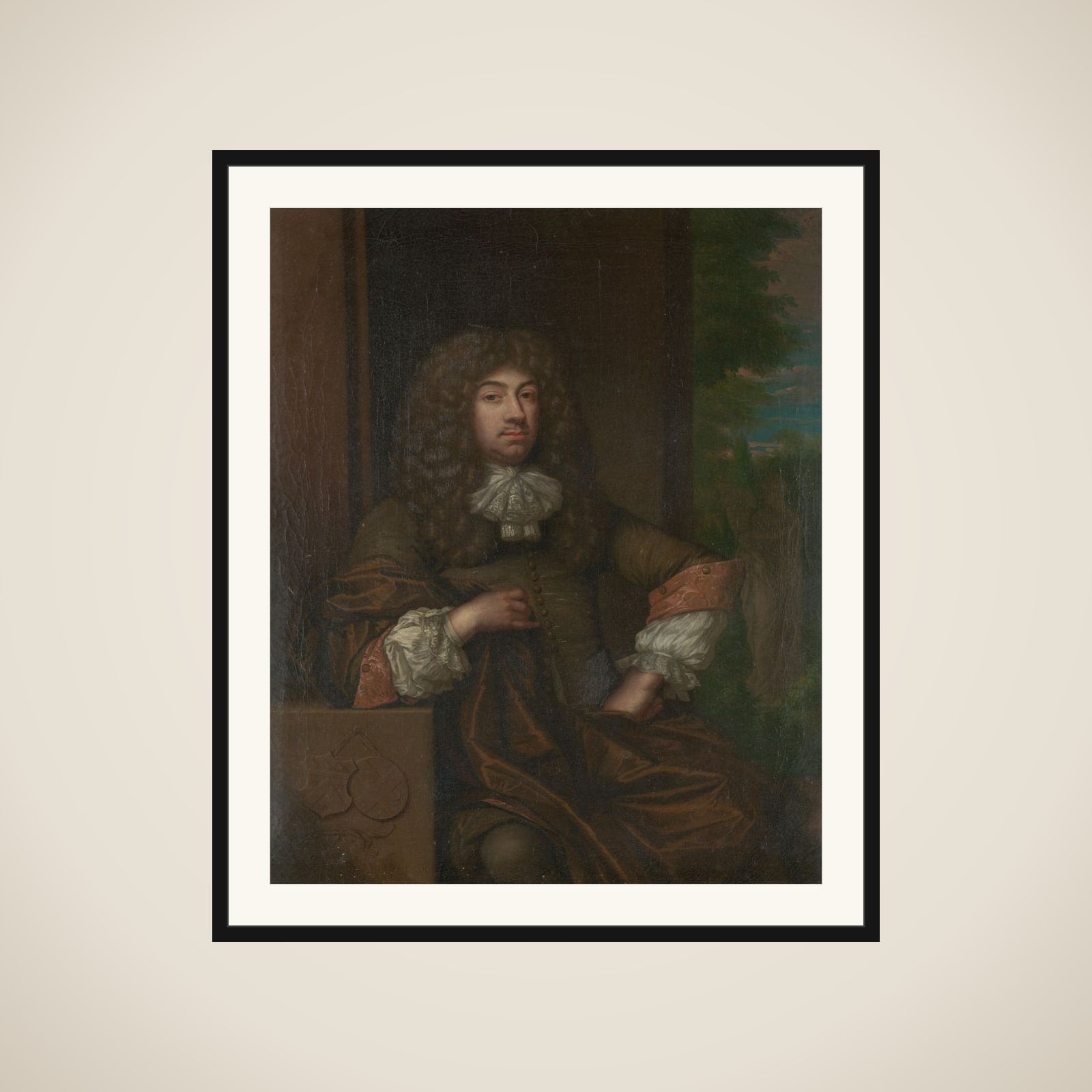 Portrait of Jan Boudaen Courten (1635-1716), lord of St. Laurens, Schellach and Popkensburg, Judge and alderman of Middelburg framed