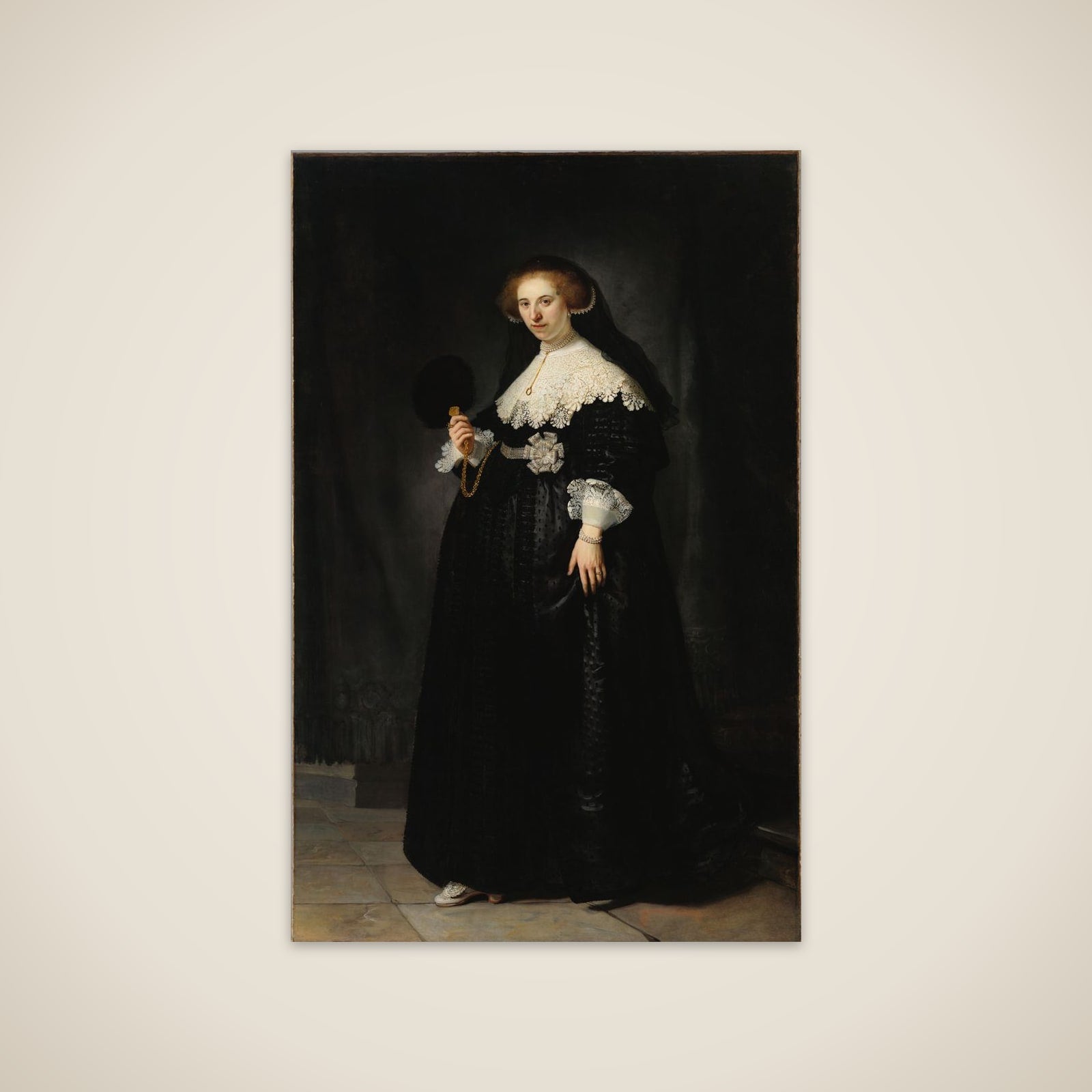 Portrait of Oopjen Coppit unframed print