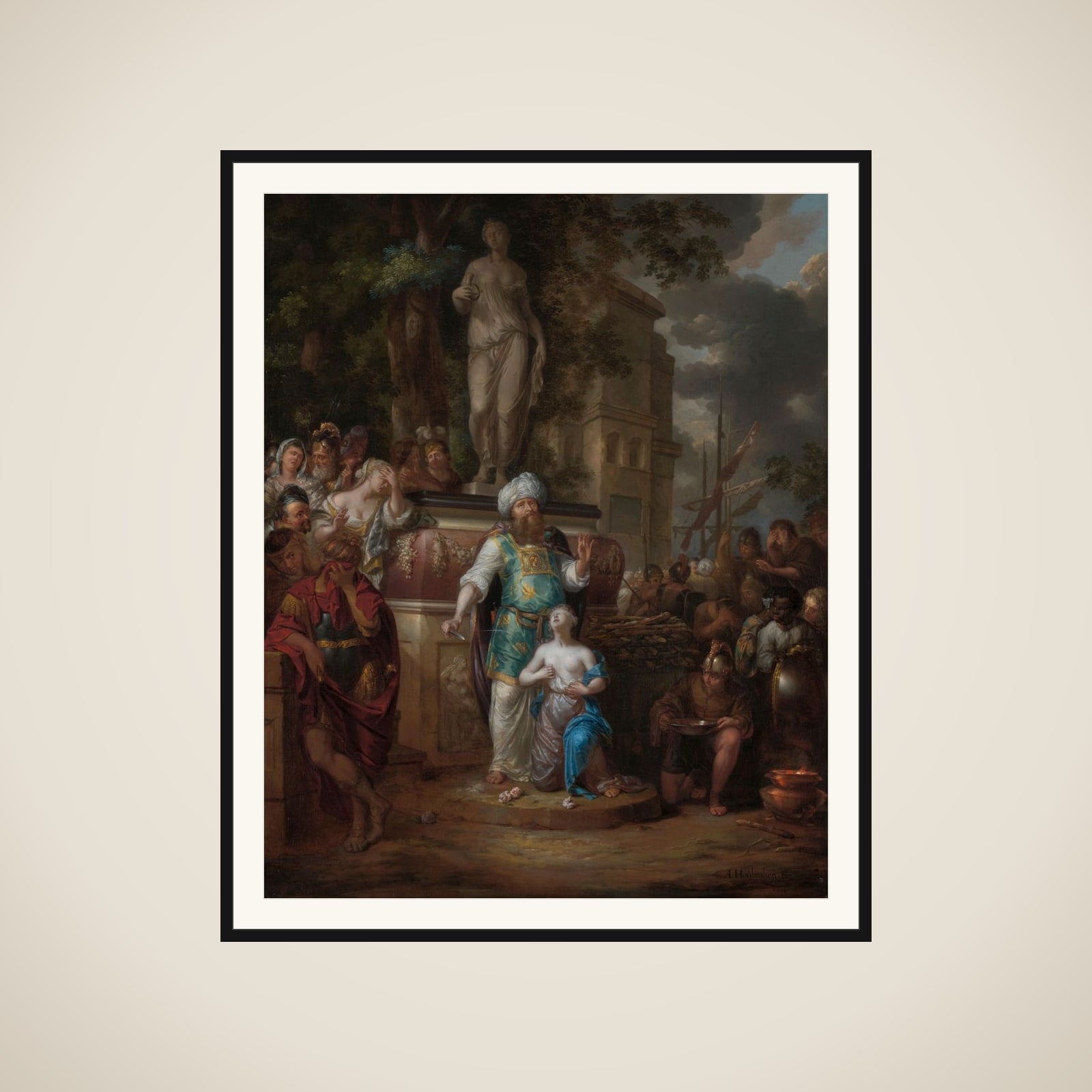 Sacrifice of Iphigenia framed