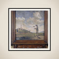 Portrait of a Surveyor (Andries van der Wal) framed