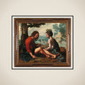 Allegory (Nature as the Nursemaid of Art) framed