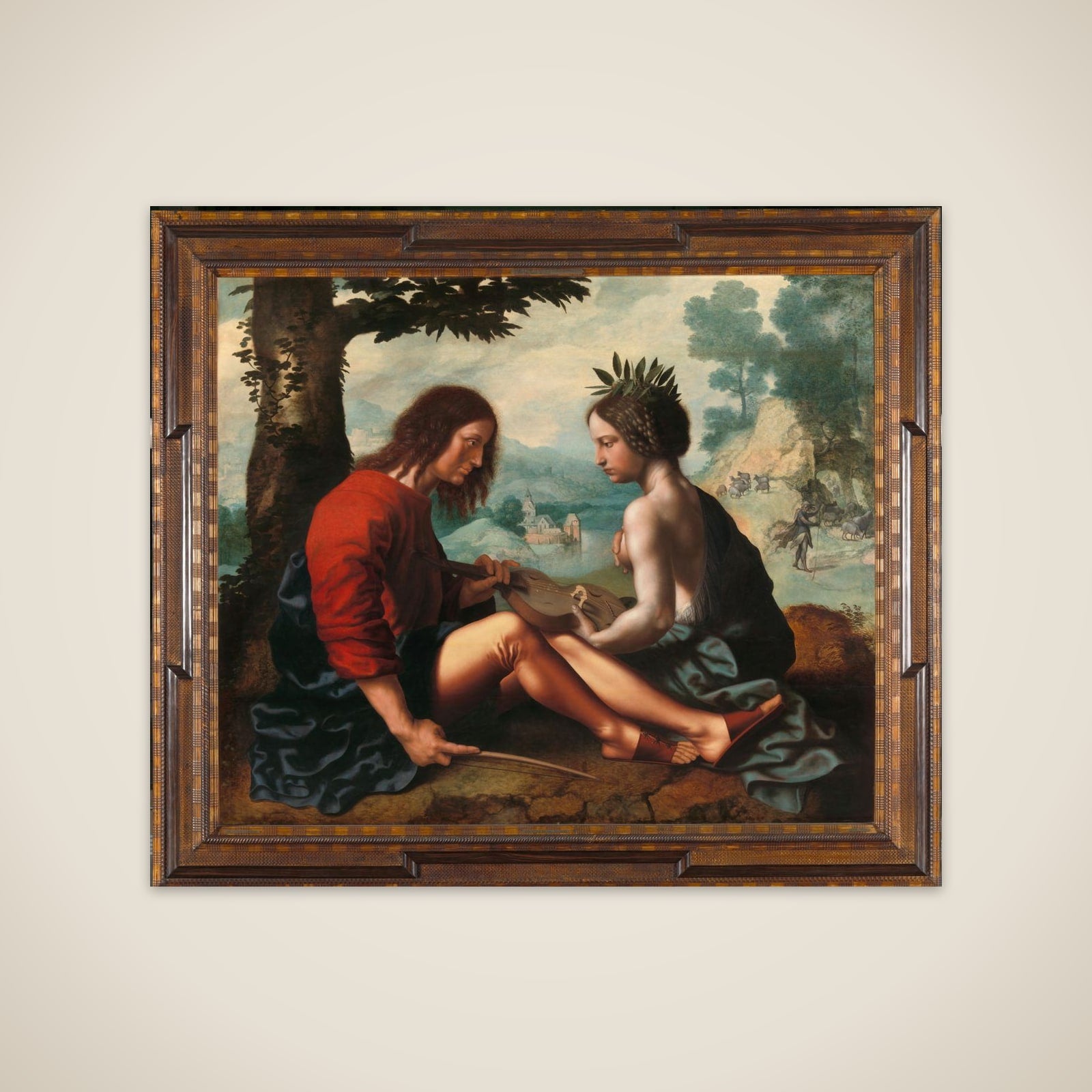 Allegory (Nature as the Nursemaid of Art) unframed print