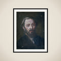 Portrait of de sculptor Pier Pander (1864-1919) framed