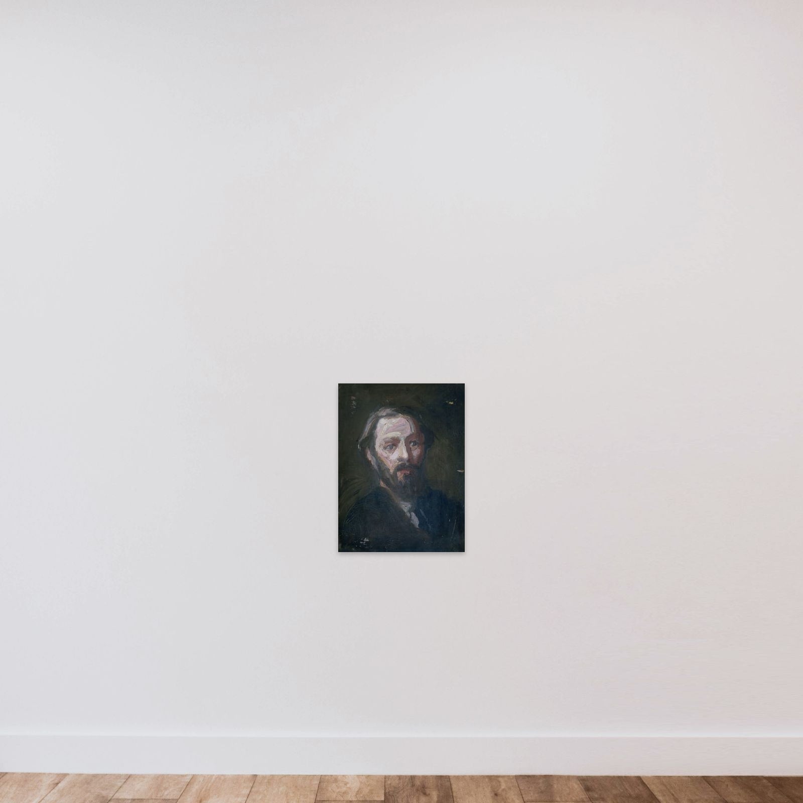 Portrait of de sculptor Pier Pander (1864-1919) unframed — shown to scale