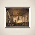 A Service in the Geertekerk, Utrecht framed