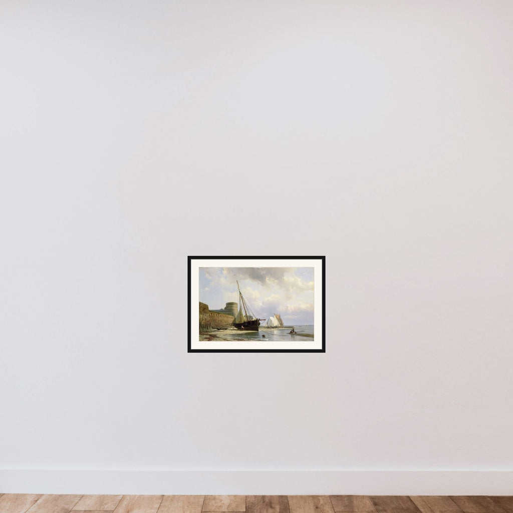 De bomvrije kazerne te Vlissingen framed — shown to scale