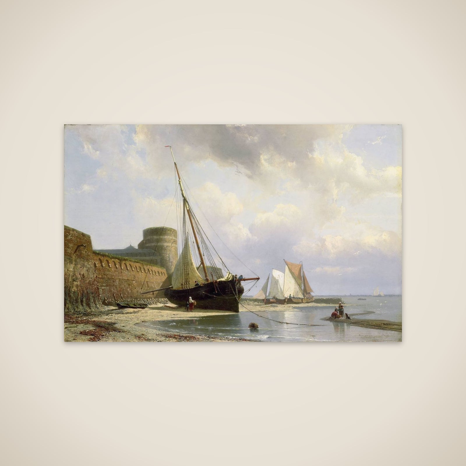 De bomvrije kazerne te Vlissingen unframed print