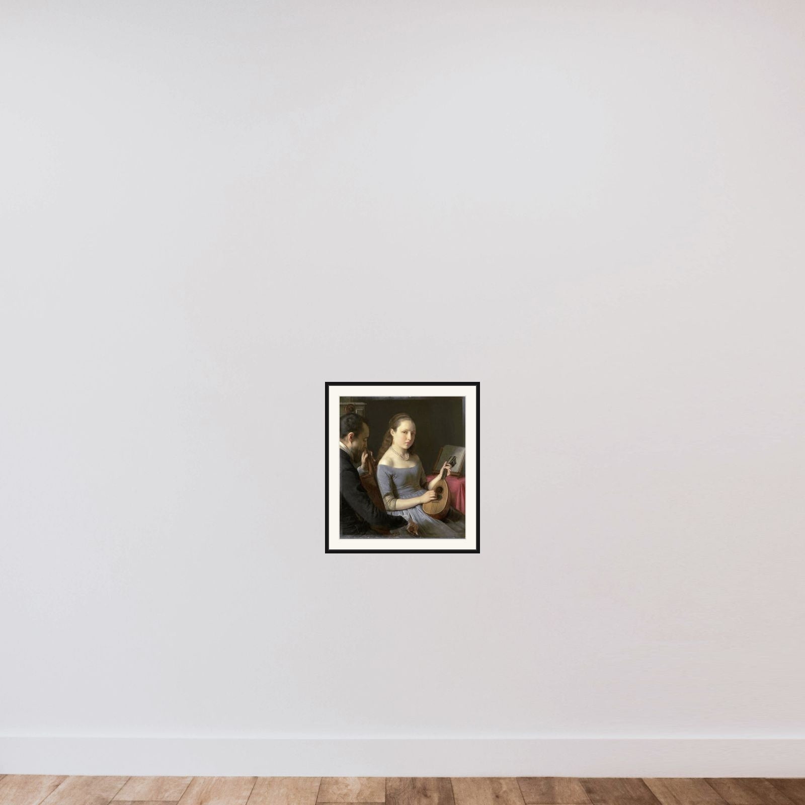 The Duet framed — shown to scale