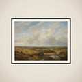 View of the Dunes with the Ruins of Brederode Castle near Santpoort framed