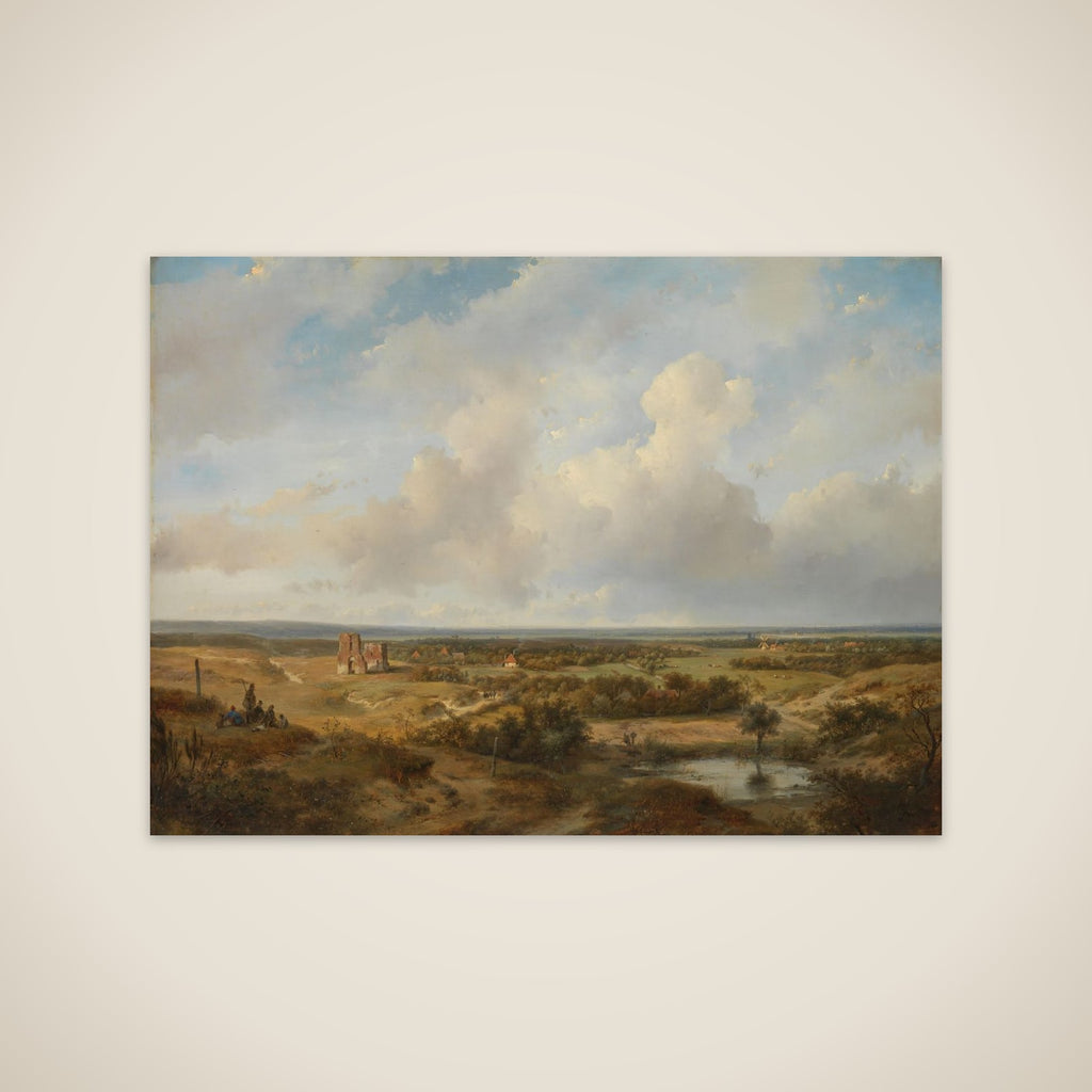 View of the Dunes with the Ruins of Brederode Castle near Santpoort unframed print