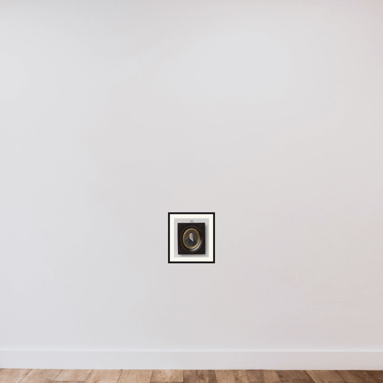 Portrait of Herman Willem Daendels framed — shown to scale